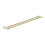 Nero New Mecca Double Towel Rail 800mm Brushed Gold