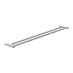 Nero New Mecca Double Towel Rail 800mm Brushed Nickel