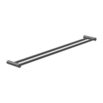 Nero New Mecca Double Towel Rail 800mm Gunmetal