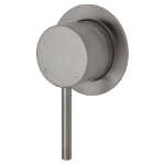 Fienza Kaya Wall Mixer Brushed Nickel Small Round Plate