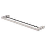 Fienza Tono Double Towel Rail 610 mm Brushed Nickel