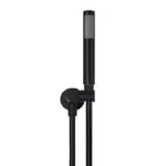 Ovia Matte Black Milan Slim Microphone Hand Shower on Swivel Bracket Single Function