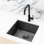Meir Single Bowl PVD Kitchen Sink 450mm x 450mm - Gunmetal Black