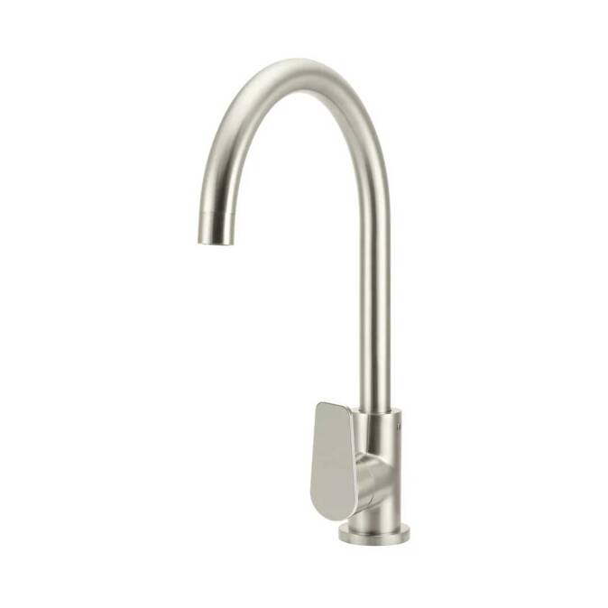 Meir-Round-Gooseneck-Kitchen-Mixer-Tap-with-Paddle-Handle-Brushed-Nickel