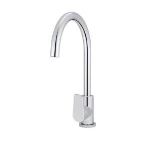 Meir-Round-Gooseneck-Kitchen-Mixer-Tap-with-Paddle-Handle-Polished-Chrome