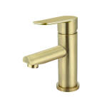 Meir Round Paddle Basin Mixer Tiger Bronze