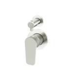 Meir Round Paddle Diverter Mixer Brushed Nickel