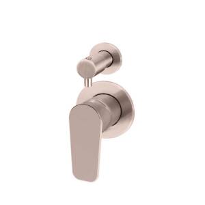 Meir Round Paddle Diverter Mixer Champagne