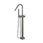 Meir Round Paddle Freestanding Bath Spout and Hand Shower Shadow