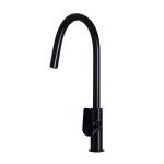 Meir Round Paddle Piccola Pull Out Kitchen Mixer Tap Matte Black