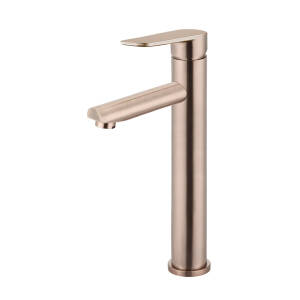 Meir Round Paddle Tall Basin Mixer Champagne