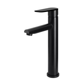 Meir-Round-Paddle-Tall-Basin-Mixer-Matte-Black