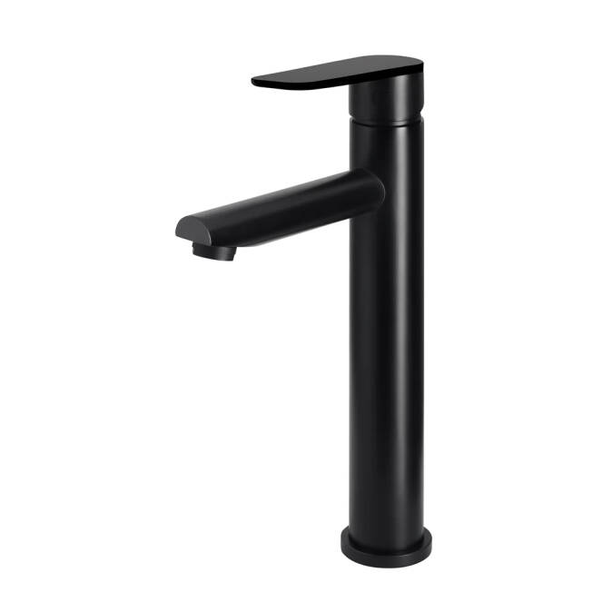Meir-Round-Paddle-Tall-Basin-Mixer-Matte-Black