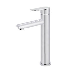 Meir Round Paddle Tall Basin Mixer Polished Chrome