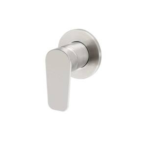 Meir Round Paddle Wall Mixer Brushed Nickel