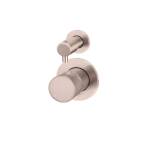 Meir Round Pinless Diverter Mixer Champagne