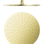 Nero 300mm Round Shower Head Brushed Gold