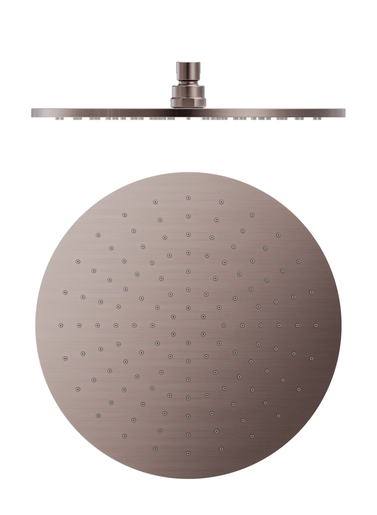 Nero 300mm Round Shower Head Brushed Bronze