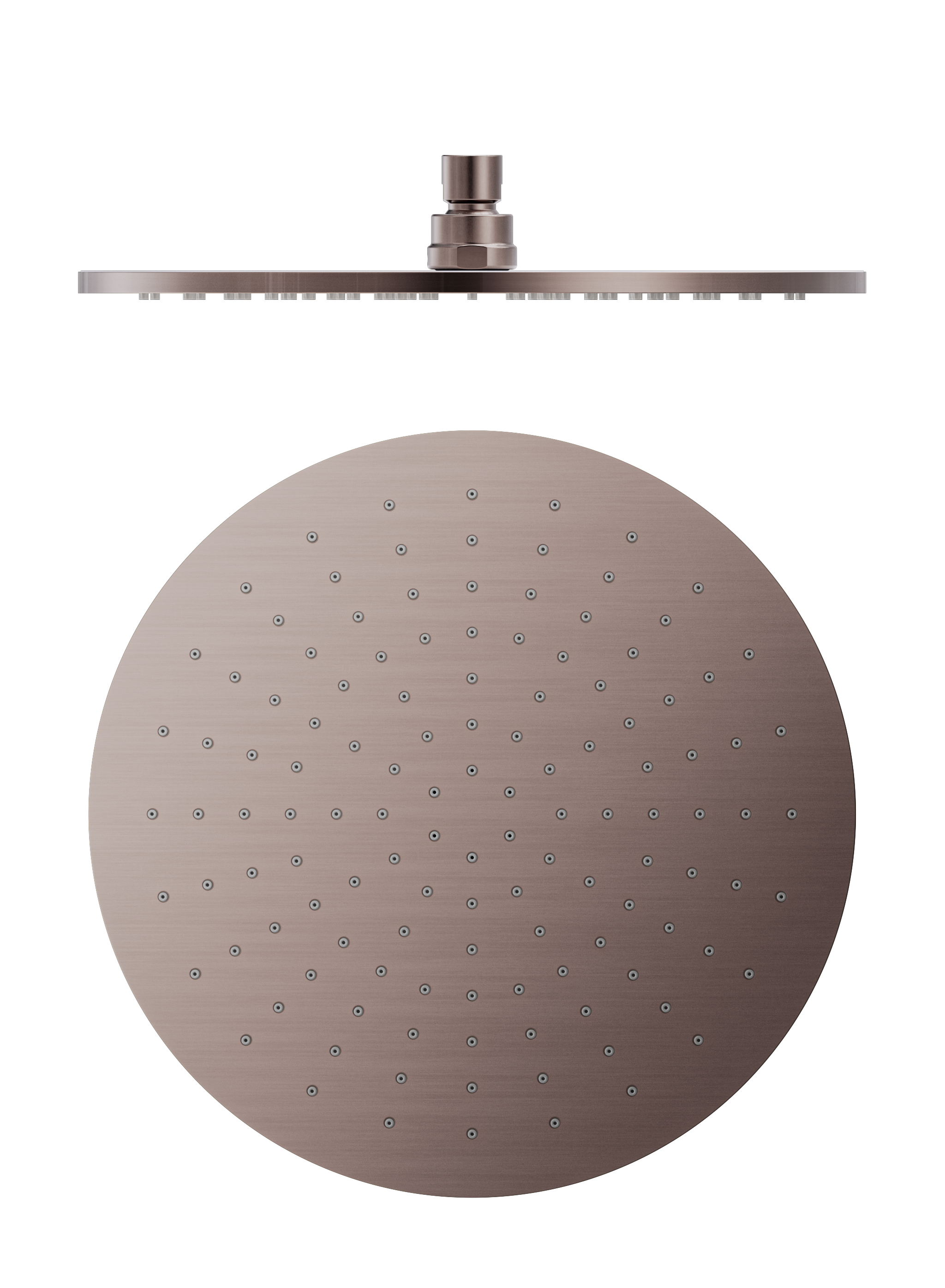 Nero 300mm Round Shower Head Brushed Bronze