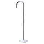Fienza Tono Floor Mounted Bath Outlet Chrome
