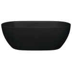 LUCIANA 1690 Matte Black Stone Bath