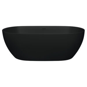 LUCIANA 1690 Matte Black Stone Bath