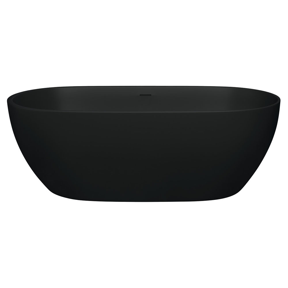 LUCIANA 1690 Matte Black Stone Bath