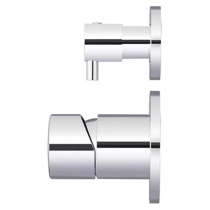 Meir Round Pinless Diverter Mixer Polished Chrome