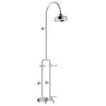 Fienza Lillian Lever Exposed Rail Shower & Bath Set, Chrome