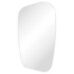 Fienza Capriccio Matte White Asymmetrical Framed Mirror 650W x 1200H mm