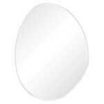 Fienza Pebble Matte White Asymmetrical Framed Mirror, 700 x 920mm
