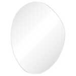 Fienza Pebble Matte White Asymmetrical Framed Mirror, 900 x 1200mm