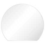 Fienza Sunrise Matte White Round Framed Mirror 800W x 690H mm