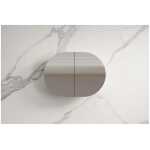 Ovia 900mm Rosy Horizontal Pill Oval Shaving Cabinet Matte White