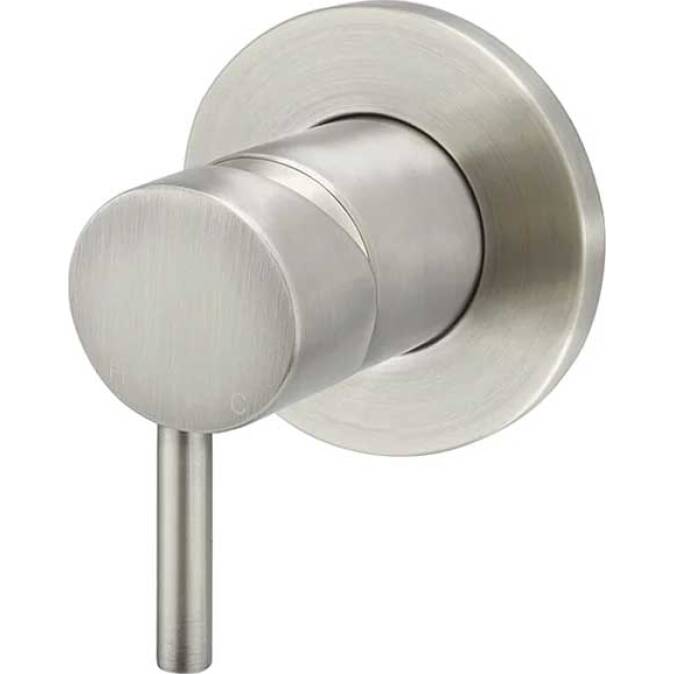 Meir-Round-Wall-Mixer-Short-Pin-Lever-Brushed-Nickel