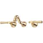 Ikon Federation Clasico Bath Set Brass Handle Brushed Gold - Clearance