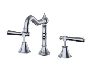 Ikon Clasico Basin Set Brass Handle Chrome - Clearance