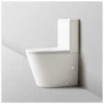 Ovia Rimless London Back to Wall Toilet Suite Gloss White