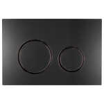 Geberit Sigma 21 Flush Plate Button Matt Black, Black Chrome Trim