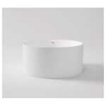 Ovia Ceto Como Matte White Round 1280mm Frestanding Bath Tub