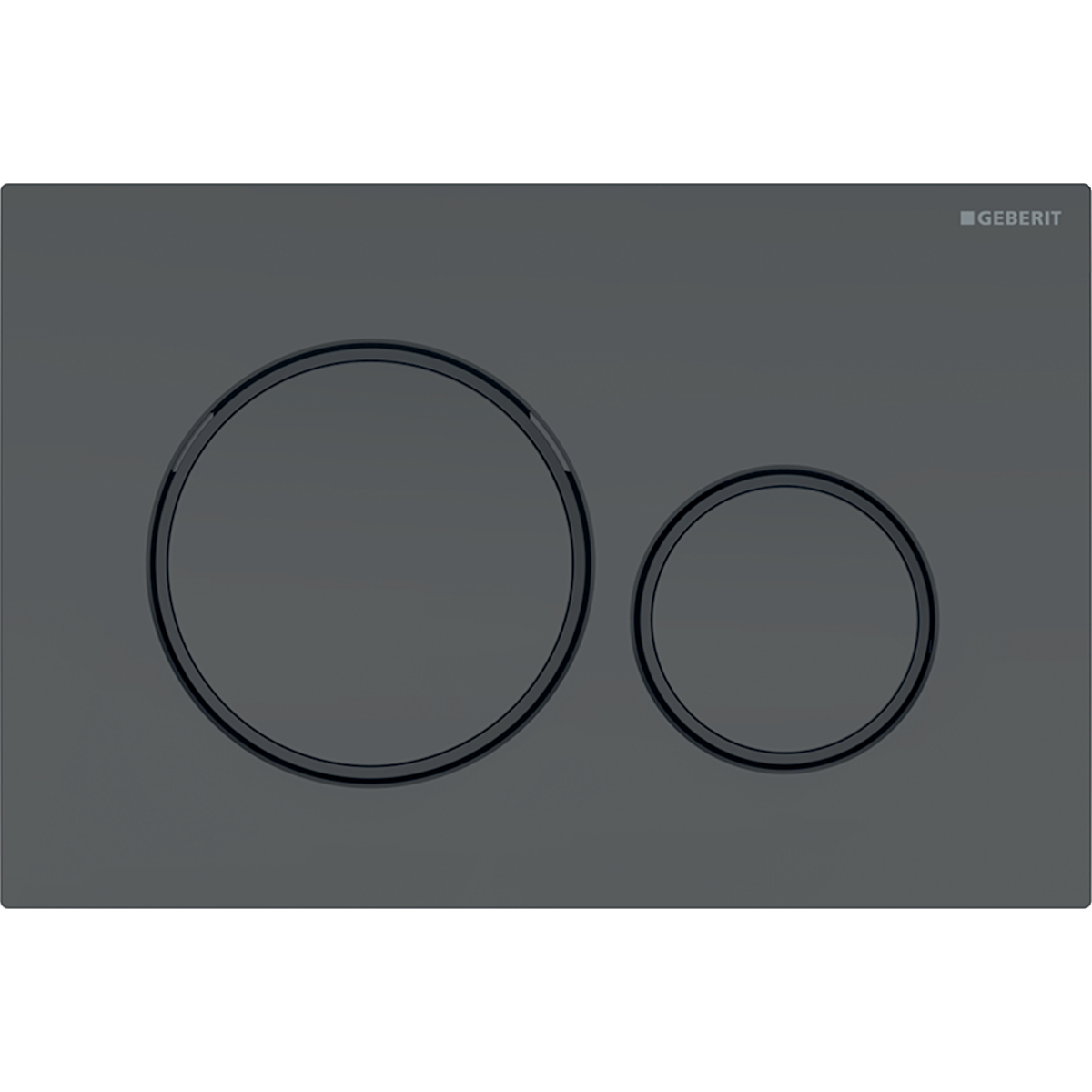 Geberit Sigma 20 Matt Black Round Button