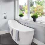 1660x780x665mm Evie Oval Bathtub Freestanding Acrylic Gloss White Bath tub NO Overflow