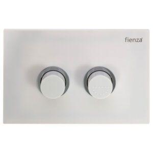 R&T Gloss White Raised Care Flush Buttons