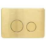 R&T PVD Urban Brass Round Button Flush Plate