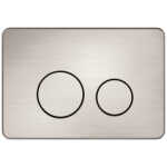 Nero In Wall Toilet Cistern Button R and T Brushed Nickel