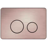 Nero In Wall Toilet Cistern Button R and T Brushed Bronze