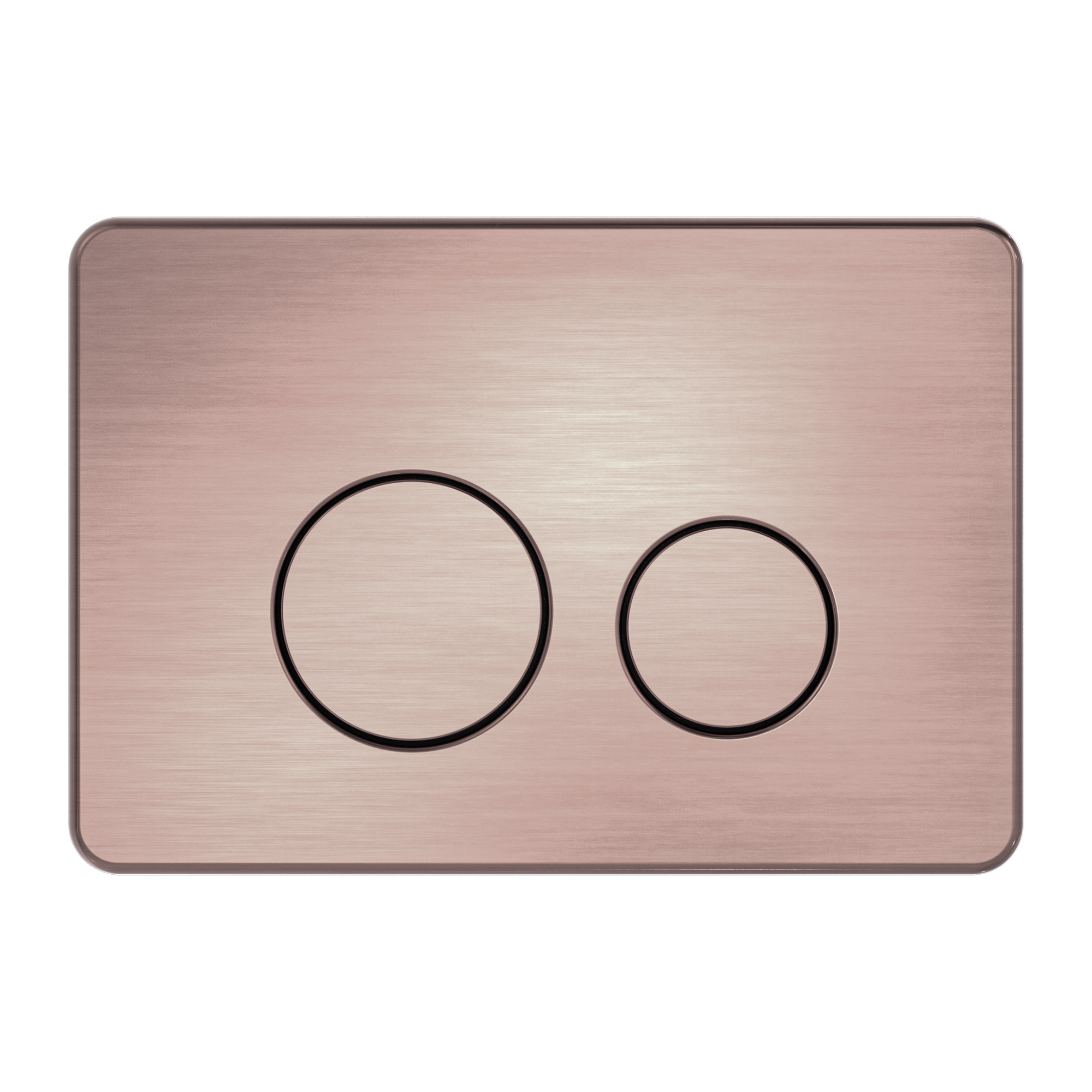 Nero In Wall Toilet Cistern Button R and T Brushed Bronze