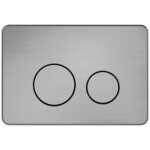 Nero In Wall Toilet Cistern Button R and T Gun Metal