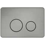 Nero In Wall Toilet Cistern Button R and T Graphite