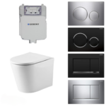 Geberit Sigma 8 Oliveri Oslo Rimless In Wall Cistern Toilet Suite